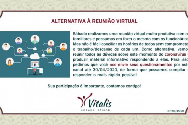 Informe 020 - atividade virtual com funcionários